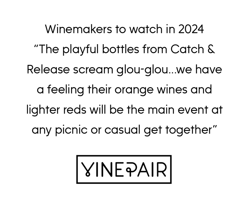 Winemakers to Watch Vinepair Press article about Catch & Release Wines, natural wines handmade in California