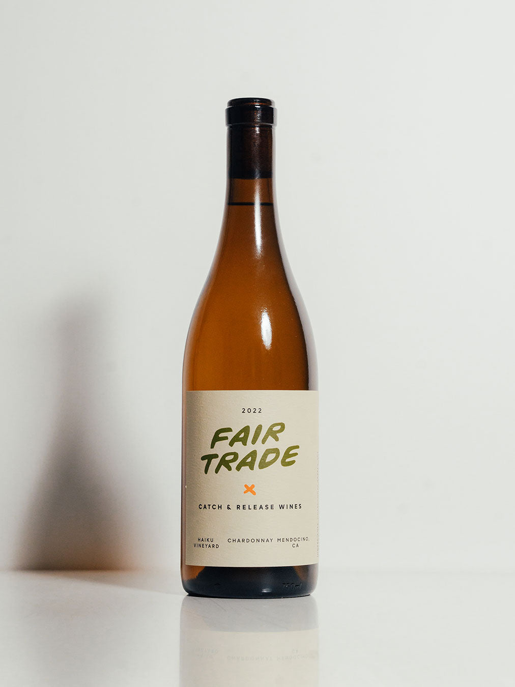 Catch & Release Wines 2022 Fair Trade Chardonnay made from organic fruit.
