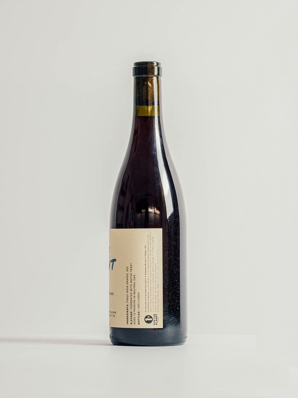 Catch & Release Wines 2022 Lite Weight bottle shot on grey side