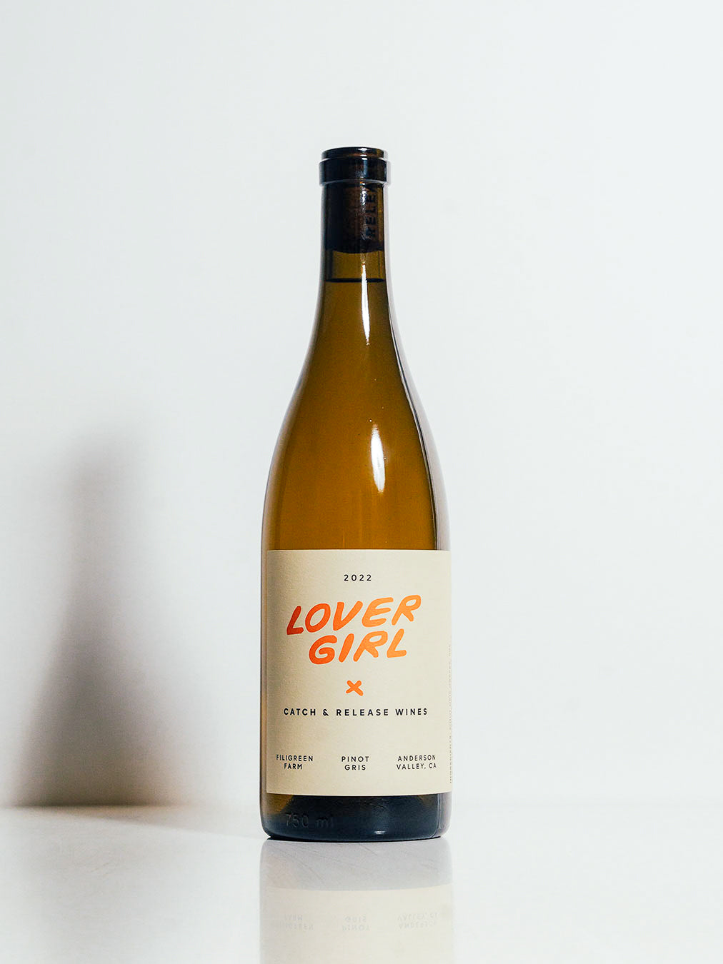 Catch & Release Wines 2022 Lover Girl Pinot Gris, made from biodynamically farmed Pinot Gris.