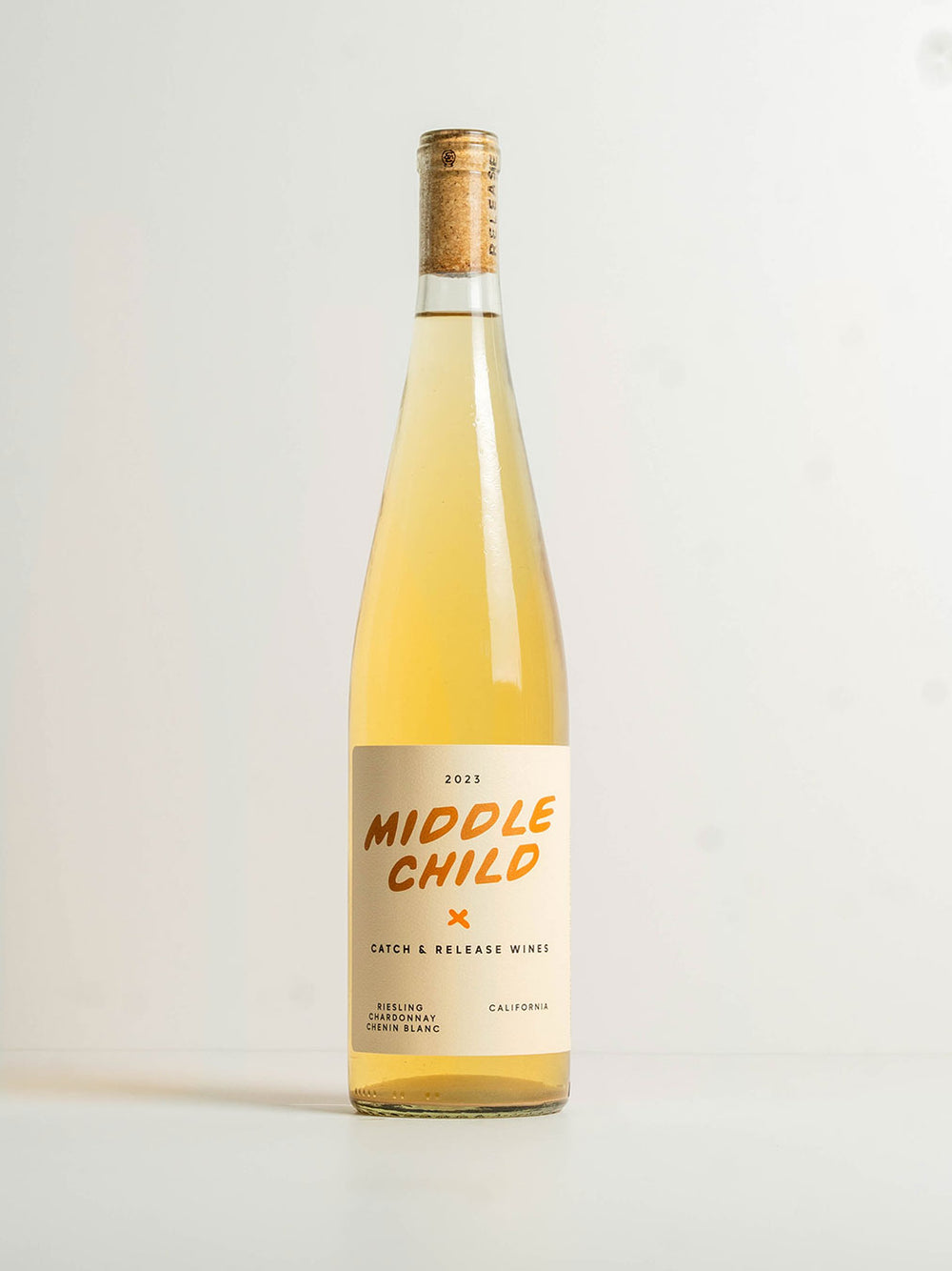 Catch & Release California Natural Wine skin-contact Riesling 2023 Middle Child bottle shot front