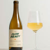 Catch & Release Natural Wine Slow Ready California Chenin Blanc bottle with glass of wine next to it